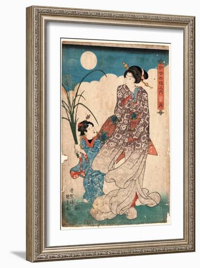 Tsuki-Utagawa Kunisada-Framed Giclee Print