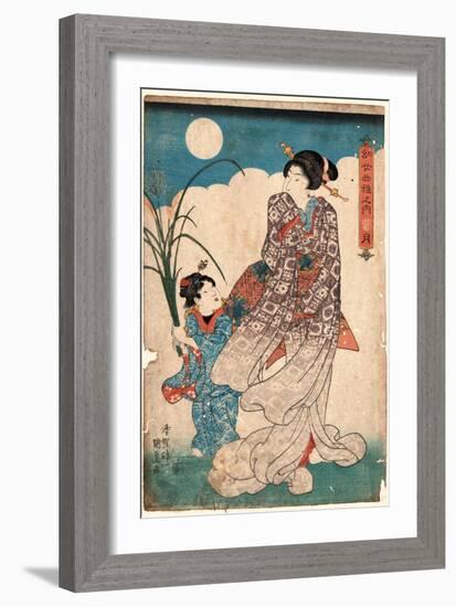 Tsuki-Utagawa Kunisada-Framed Giclee Print