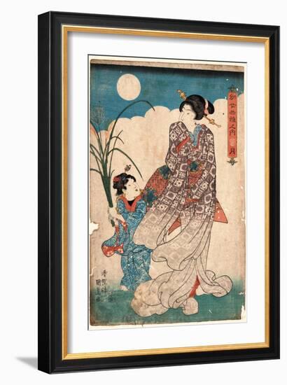 Tsuki-Utagawa Kunisada-Framed Giclee Print