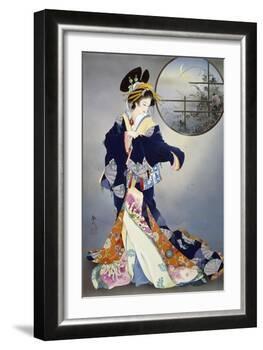 Tsukiakari-Haruyo Morita-Framed Art Print