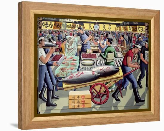 Tsukiji Fish Market, 2005-PJ Crook-Framed Premier Image Canvas