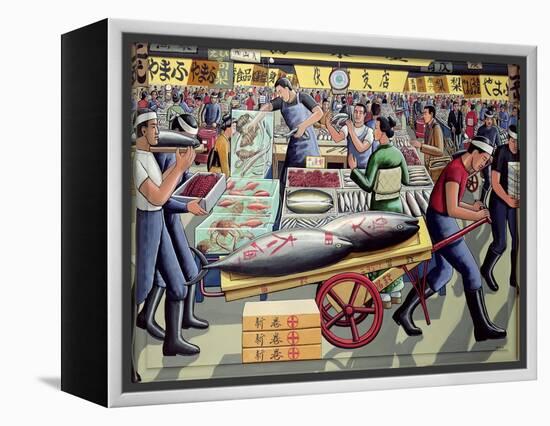 Tsukiji Fish Market, 2005-PJ Crook-Framed Premier Image Canvas