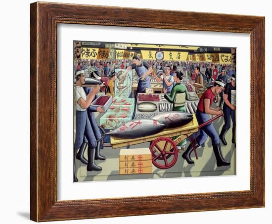 Tsukiji Fish Market, 2005-PJ Crook-Framed Giclee Print