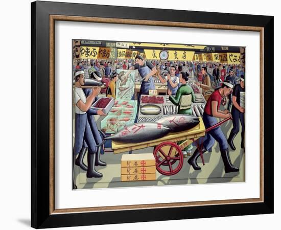 Tsukiji Fish Market, 2005-PJ Crook-Framed Giclee Print