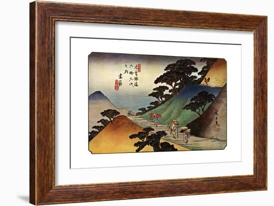 Tsumagome, 1830S-Ando Hiroshige-Framed Giclee Print