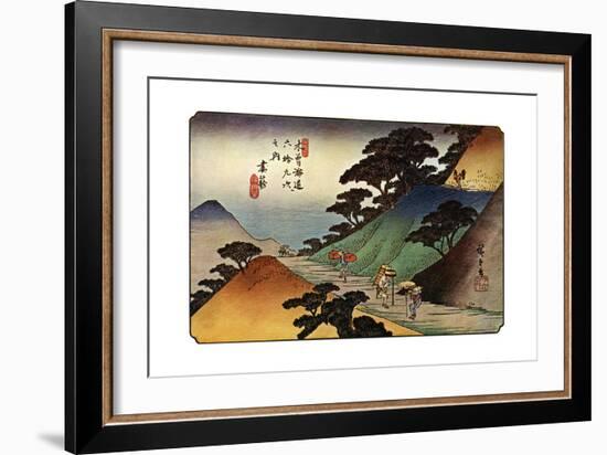 Tsumagome, 1830S-Ando Hiroshige-Framed Giclee Print