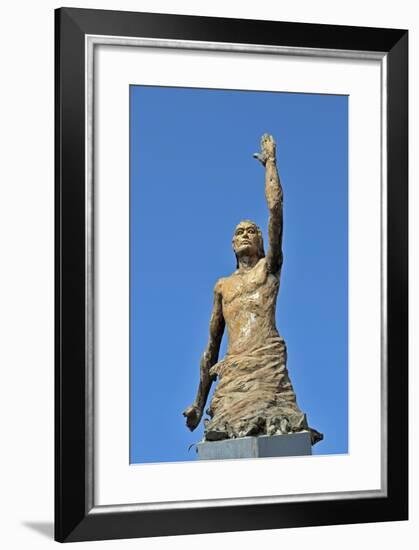 Tsunami Statue, Sri Lanka-null-Framed Photographic Print