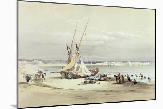 Tsur, Ancient Tyre, April 27th 1839, Plate 69 from Volume II of "The Holy Land"-David Roberts-Mounted Giclee Print