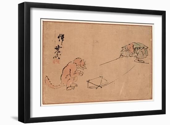 Tsuri Gitsune-Kawanabe Kyosai-Framed Giclee Print