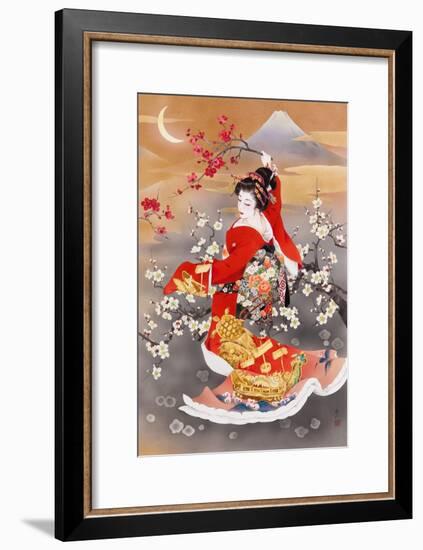 Tsuru Kame (Variant 2)-Haruyo Morita-Framed Art Print