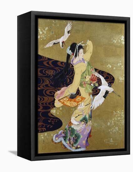 Tsuru No Mai-Haruyo Morita-Framed Stretched Canvas