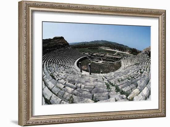 Ttheatre in Miletus, Turkey, Greek-Roman Civilization BC - 2nd Century-null-Framed Giclee Print