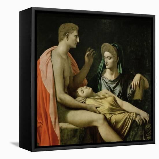 Tu Marcellus Eris or Virgil Reading the Aeneid to Augustus, 1814-Jean-Auguste-Dominique Ingres-Framed Premier Image Canvas