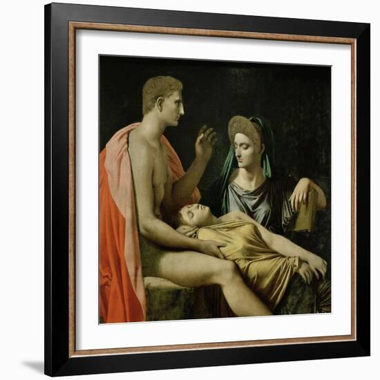 Tu Marcellus Eris or Virgil Reading the Aeneid to Augustus, 1814-Jean-Auguste-Dominique Ingres-Framed Giclee Print