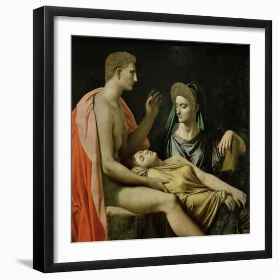 Tu Marcellus Eris or Virgil Reading the Aeneid to Augustus, 1814-Jean-Auguste-Dominique Ingres-Framed Giclee Print