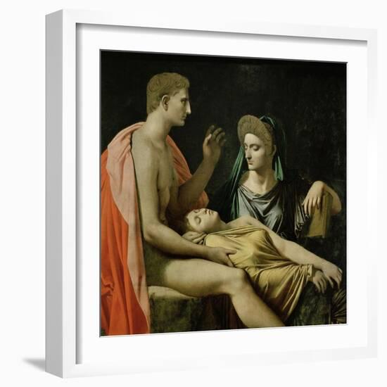 Tu Marcellus Eris or Virgil Reading the Aeneid to Augustus, 1814-Jean-Auguste-Dominique Ingres-Framed Giclee Print