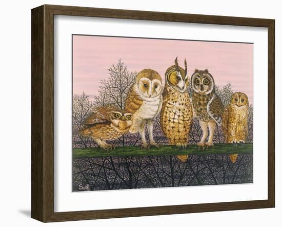 Tu-Whit Tu-Whooing-Pat Scott-Framed Giclee Print