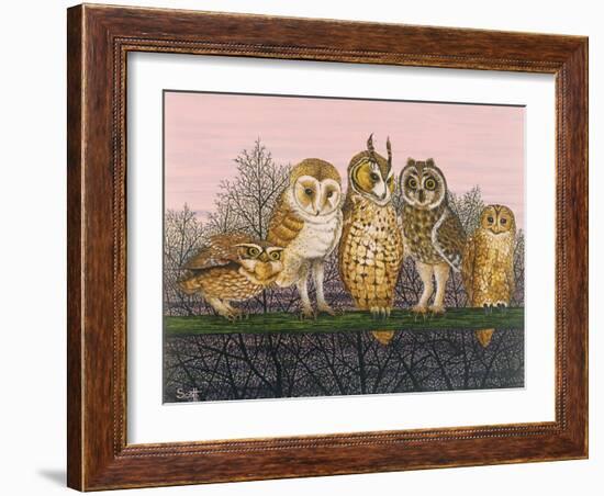 Tu-Whit Tu-Whooing-Pat Scott-Framed Giclee Print