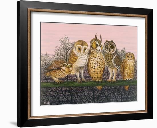 Tu-Whit Tu-Whooing-Pat Scott-Framed Giclee Print