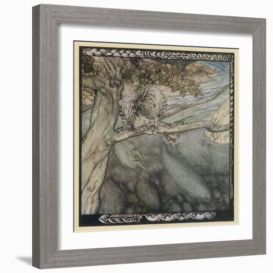 Tuan as a Salmon-Arthur Rackham-Framed Art Print