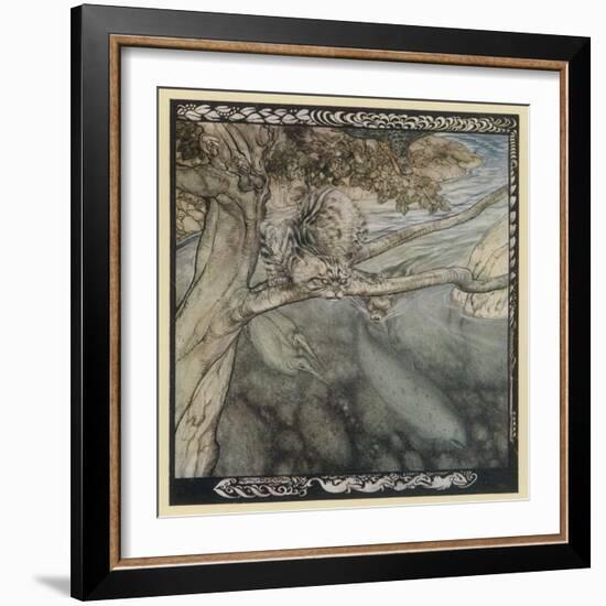 Tuan as a Salmon-Arthur Rackham-Framed Art Print