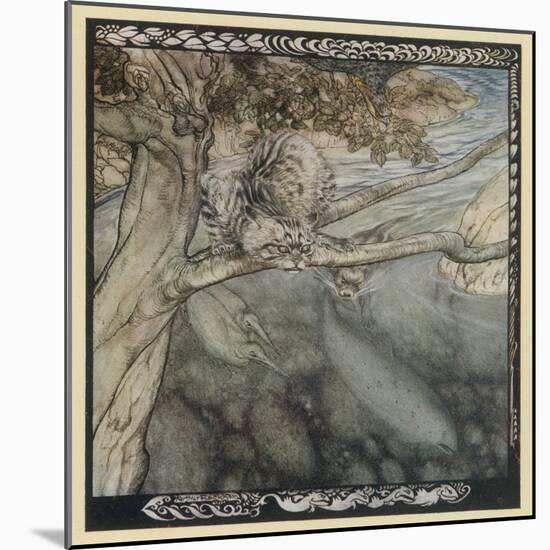 Tuan as a Salmon-Arthur Rackham-Mounted Art Print