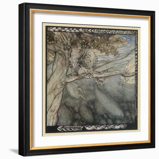 Tuan as a Salmon-Arthur Rackham-Framed Art Print