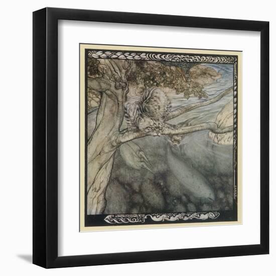 Tuan as a Salmon-Arthur Rackham-Framed Art Print