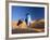 Tuareg Man Leading Camel Train, Erg Chebbi, Sahara Desert, Morocco-Peter Adams-Framed Photographic Print