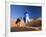 Tuareg Man Leading Camel Train, Erg Chebbi, Sahara Desert, Morocco-Peter Adams-Framed Photographic Print