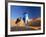 Tuareg Man Leading Camel Train, Erg Chebbi, Sahara Desert, Morocco-Peter Adams-Framed Photographic Print