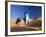 Tuareg Man Leading Camel Train, Erg Chebbi, Sahara Desert, Morocco-Peter Adams-Framed Photographic Print