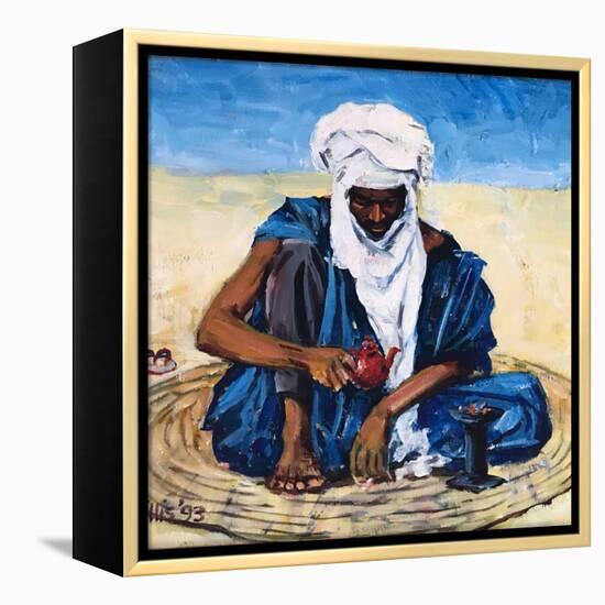 Tuareg Tea Ceremony 2012 (oil on canvas)-Tilly Willis-Framed Premier Image Canvas