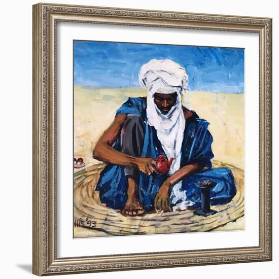 Tuareg Tea Ceremony 2012 (oil on canvas)-Tilly Willis-Framed Giclee Print