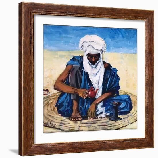 Tuareg Tea Ceremony 2012 (oil on canvas)-Tilly Willis-Framed Giclee Print