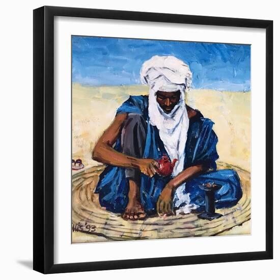 Tuareg Tea Ceremony 2012 (oil on canvas)-Tilly Willis-Framed Giclee Print