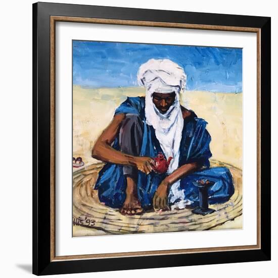 Tuareg Tea Ceremony 2012 (oil on canvas)-Tilly Willis-Framed Giclee Print