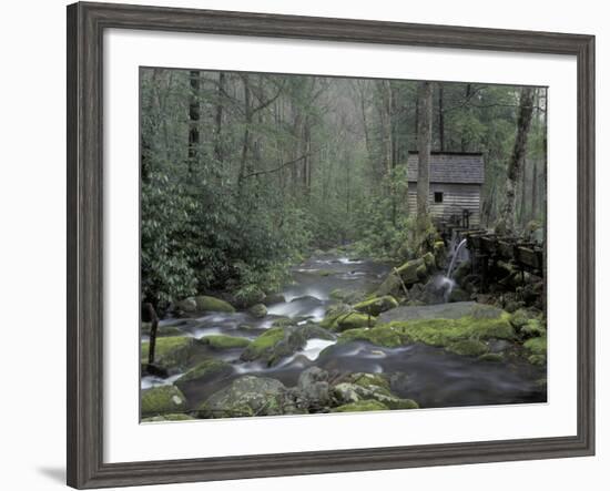 Tub Mill along Roaring Fork, Great Smoky Mountains National Park, Tennessee, USA-Adam Jones-Framed Photographic Print