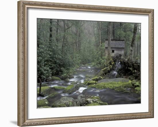 Tub Mill along Roaring Fork, Great Smoky Mountains National Park, Tennessee, USA-Adam Jones-Framed Photographic Print