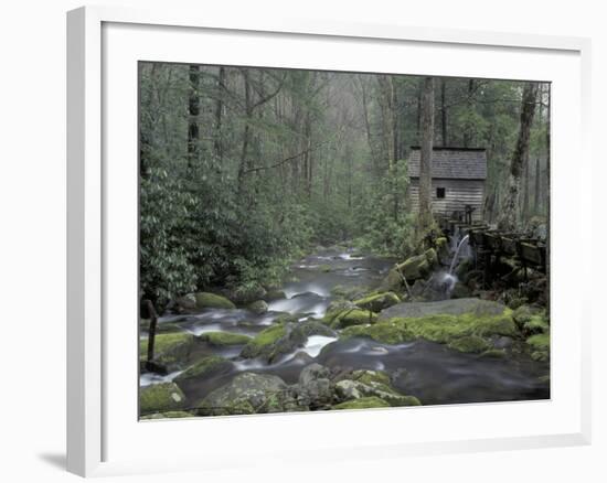 Tub Mill along Roaring Fork, Great Smoky Mountains National Park, Tennessee, USA-Adam Jones-Framed Photographic Print