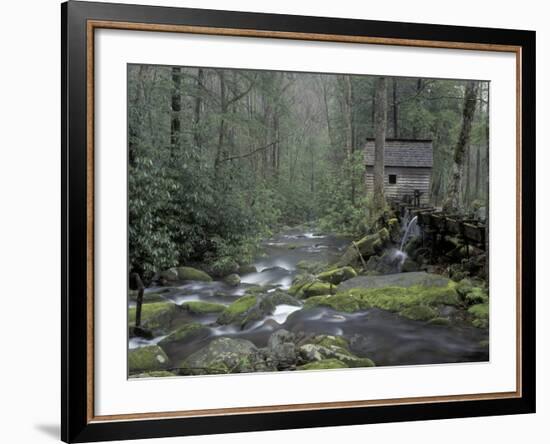 Tub Mill along Roaring Fork, Great Smoky Mountains National Park, Tennessee, USA-Adam Jones-Framed Photographic Print