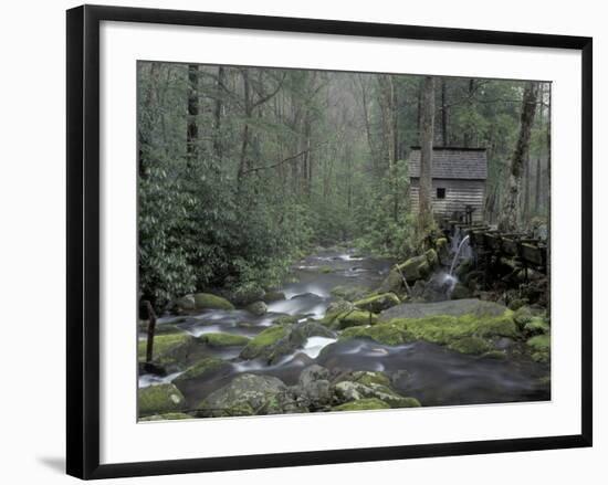 Tub Mill along Roaring Fork, Great Smoky Mountains National Park, Tennessee, USA-Adam Jones-Framed Photographic Print
