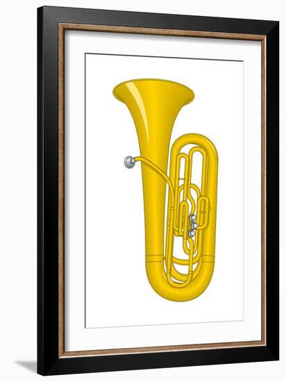 Tuba, Brass, Musical Instrument-Encyclopaedia Britannica-Framed Art Print