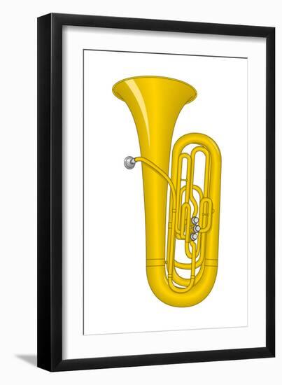 Tuba, Brass, Musical Instrument-Encyclopaedia Britannica-Framed Art Print