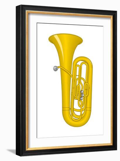 Tuba, Brass, Musical Instrument-Encyclopaedia Britannica-Framed Art Print