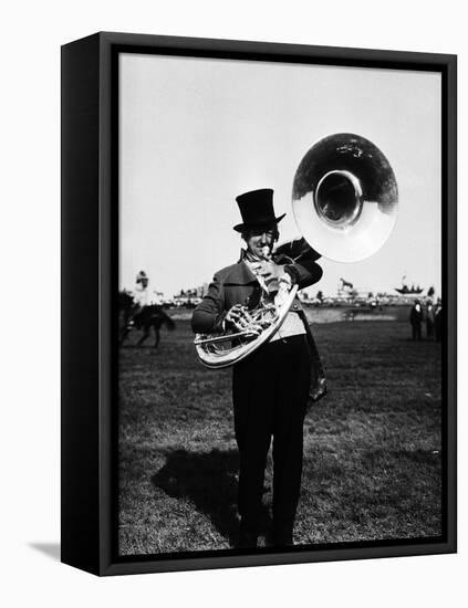 Tuba Player-null-Framed Premier Image Canvas
