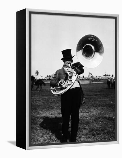 Tuba Player-null-Framed Premier Image Canvas