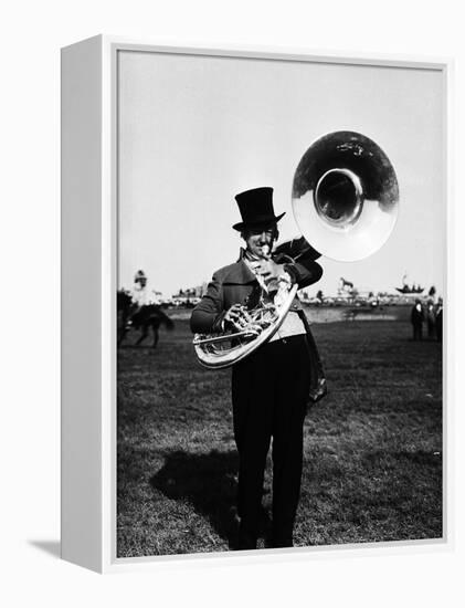 Tuba Player-null-Framed Premier Image Canvas