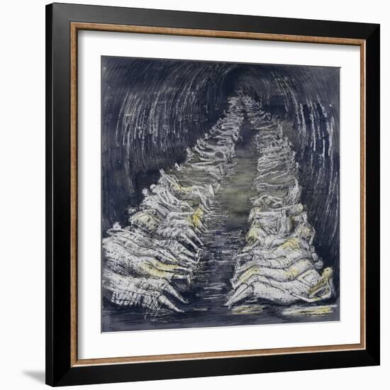 Tube Shelter Perspective-Henry Moore-Framed Giclee Print