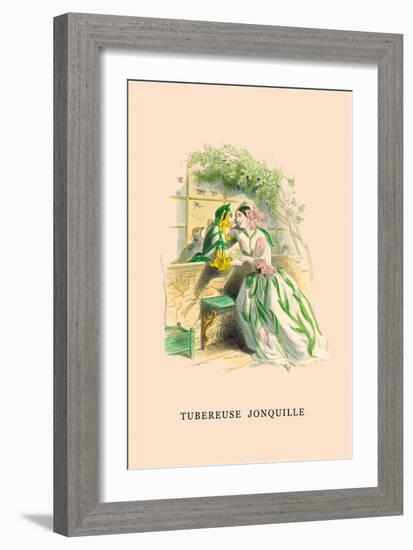 Tubereuse Jonquille-J.J. Grandville-Framed Art Print